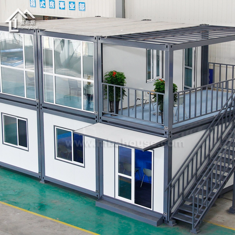 Casa container flat pack per ufficio combinata standard australiana a due piani