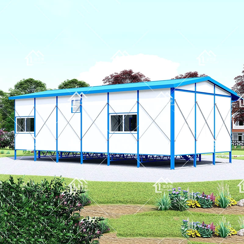 Design di 68 mq Economico 3 camere da letto Temporaneo utilizzando casa prefabbricata con terrazza