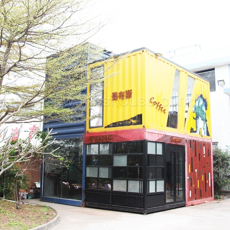 Design della casa del container di lusso Container prefabbricato di lusso Coffee Shop Living House