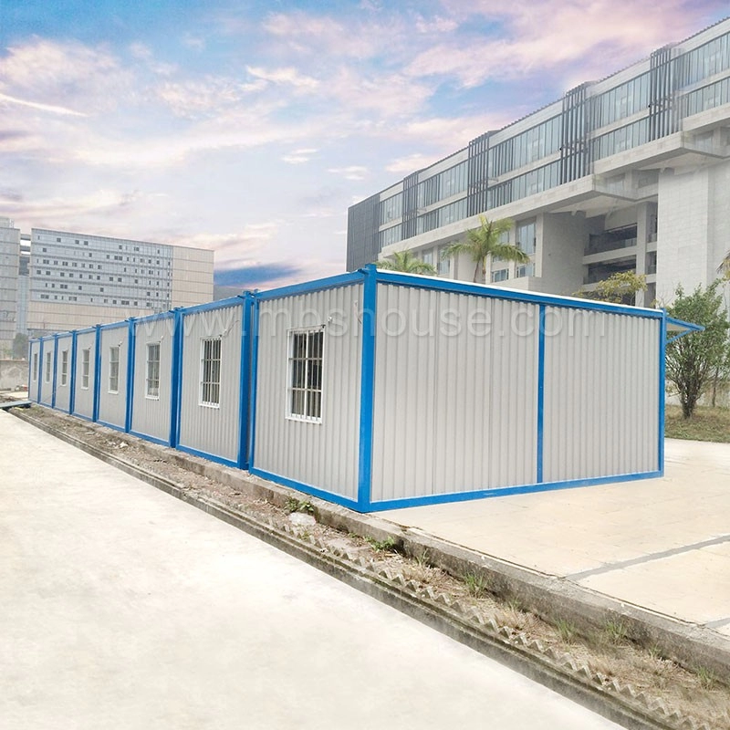2019 Cina Nuovo design di case container prefabbricate durevoli in confezione piatta