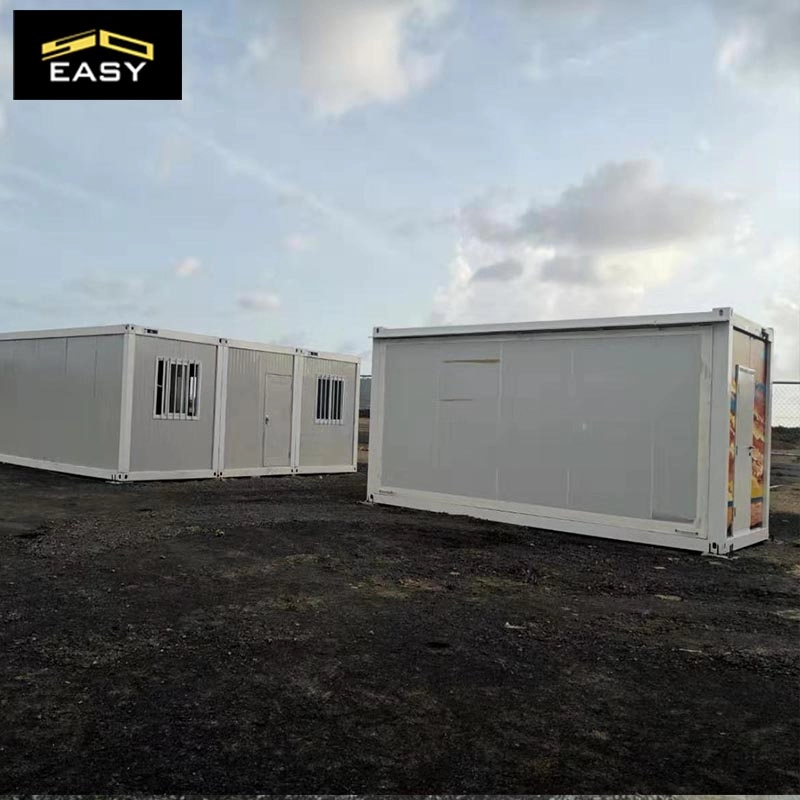 Casa contenitore modulare flat pack per piani di costruzione di campi estivi portatili