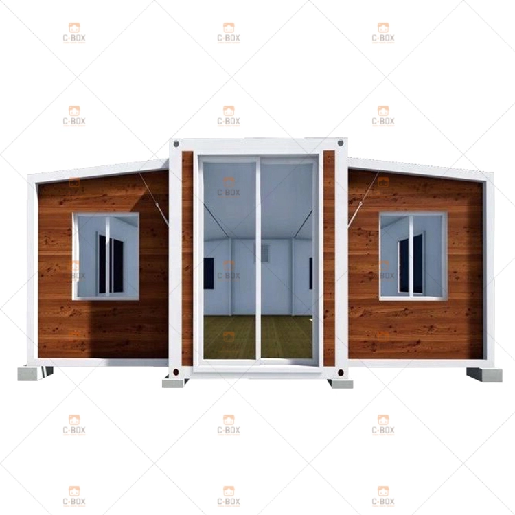vivere in una piccola casa container con una casa di legno
