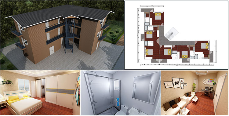 Casa prefabbricata per casa residenziale