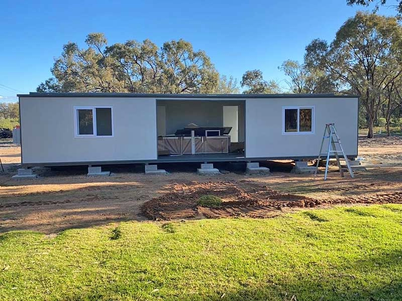 Casa prefabbricata di lusso moderna casa container espandibile da 40 piedi