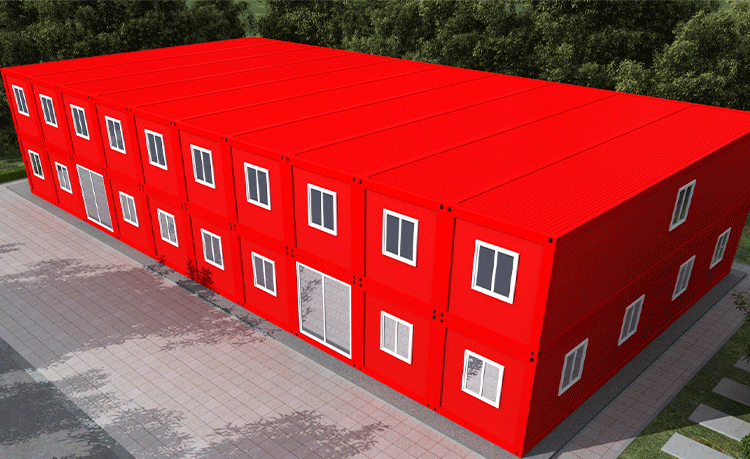 Dormitorio prefabbricato per container a 3 piani