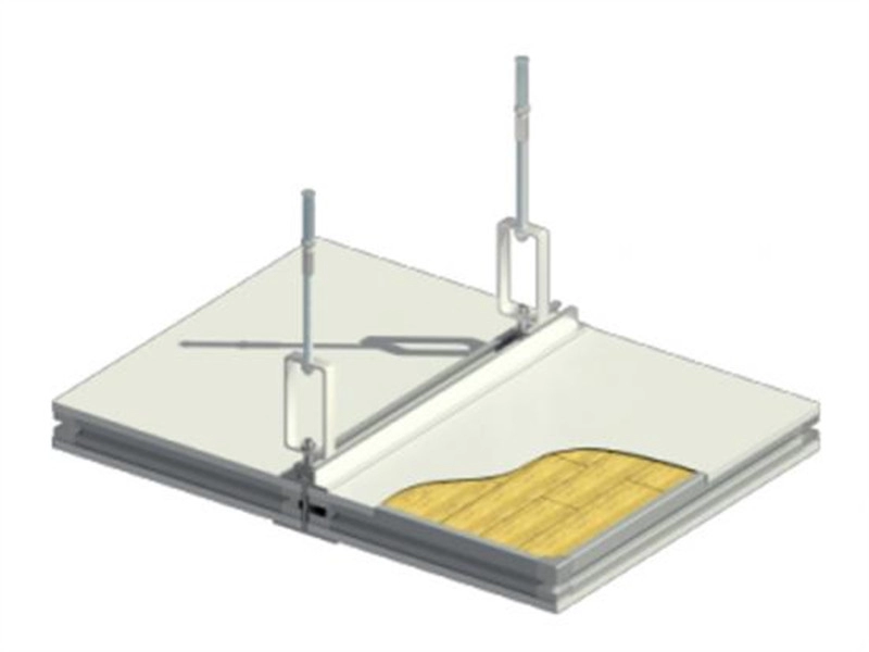 Soffitto in acciaio I-Grid con sistemi a pannelli sandwich per camere bianche