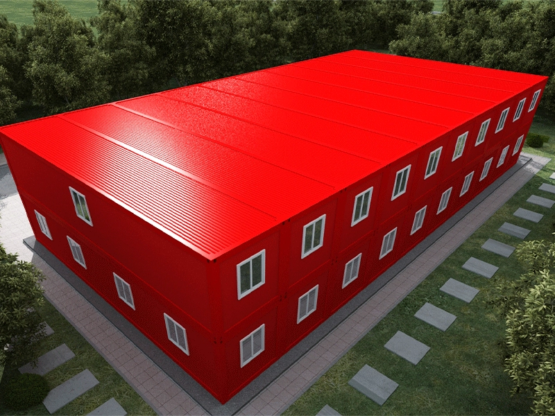 Hotel container prefabbricato a 2 piani