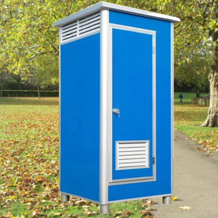 Servizi igienici temporanei mobili con struttura in acciaio per servizi igienici pubblici portatili per siti all'aperto con struttura in acciaio