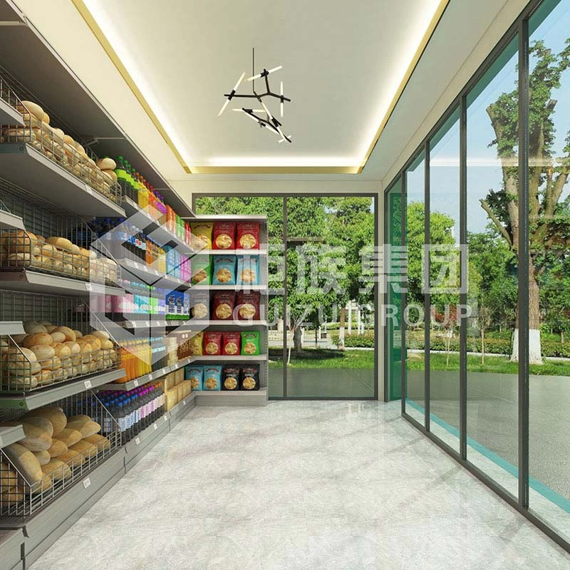 Supermercato prefabbricato da 20 piedi a basso costo con SGS CE