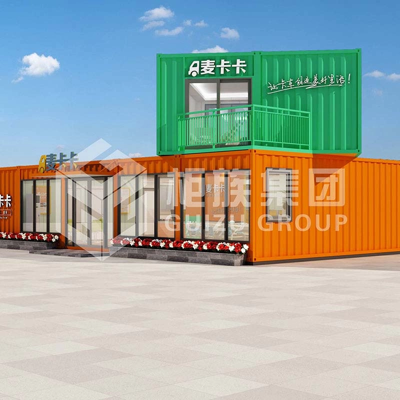 Edificio per uffici prefabbricato container a due piani per aziende