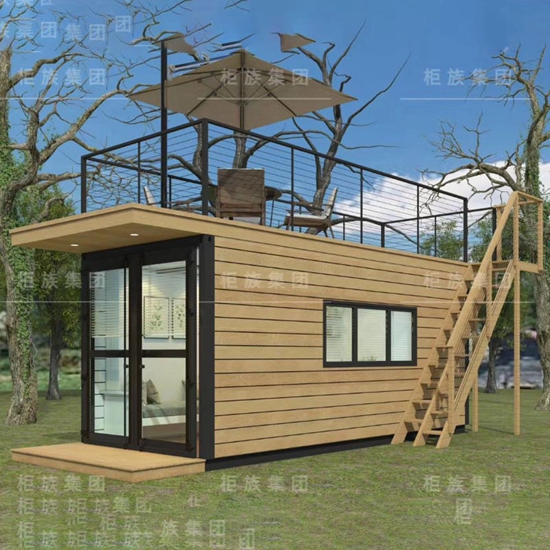 Casa prefabbricata in legno modulare per le vacanze