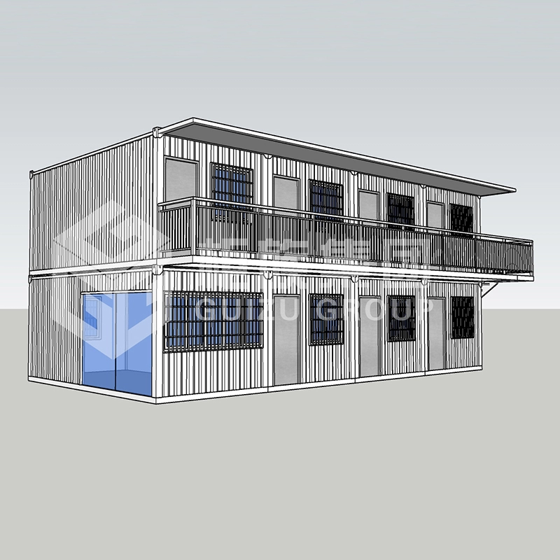Casa prefabbricata container a due piani a basso costo di buona qualità