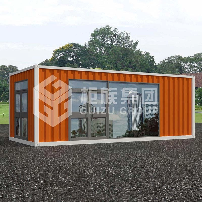 Ufficio prefabbricato per container di lusso in produzione in fabbrica in Cina con porta-finestra