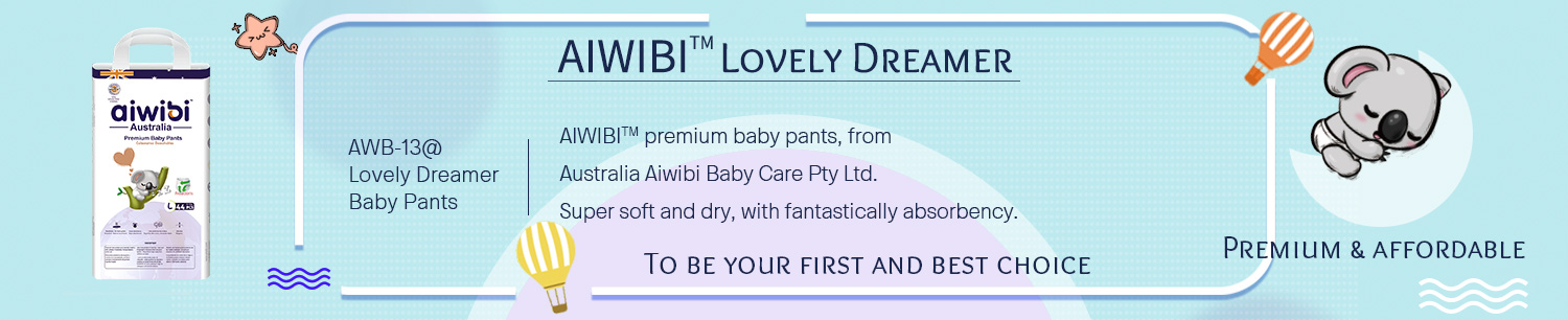 Pantaloni monouso per bambini AIWIBI Premium con prestazioni di super assorbimento per mantenersi asciutti