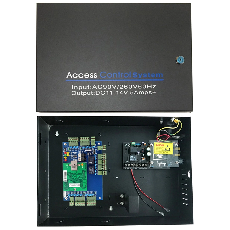 Pannello di controllo accessi RFID di rete a 2 porte con alimentatore di accesso AC110V/220V