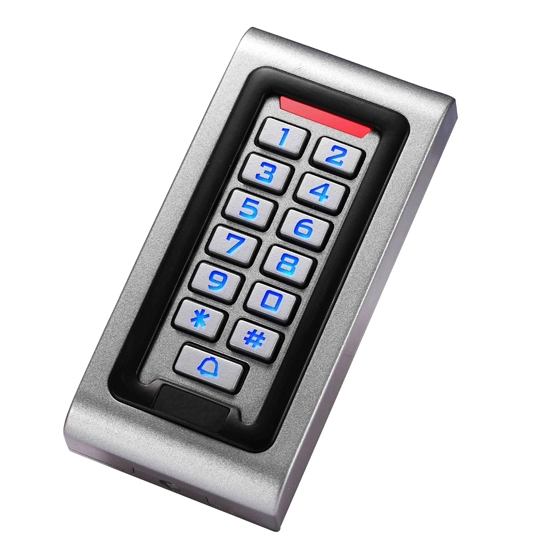 Lettore di controllo accessi touch RFID con tastiera impermeabile per esterni in metallo