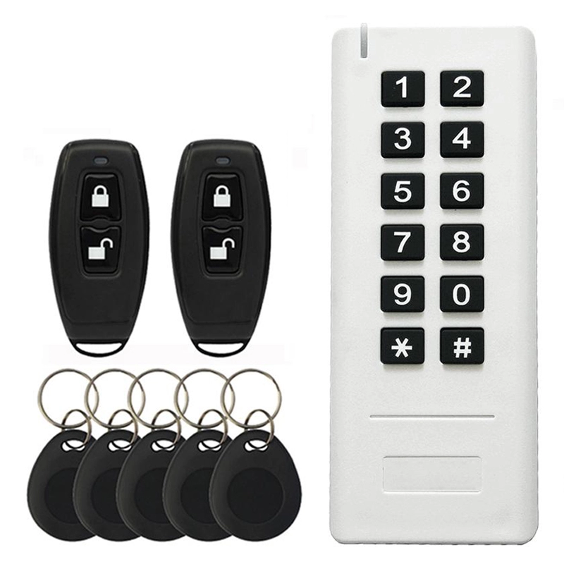 Serratura per porta con telecomando intelligente wireless senza chiave di sicurezza 433 MHz con antifurto e 4 chiavi