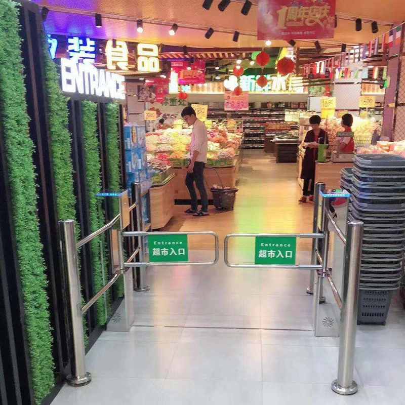 LD-B512 Cancello della barriera oscillante con pilastro quadrato per ingresso al supermercato