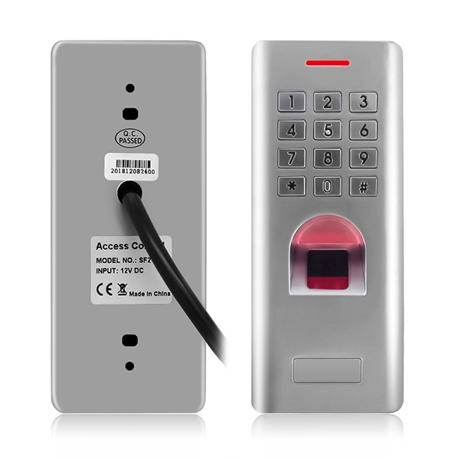 Tastiera di controllo accessi con impronta digitale con interfaccia Wiegand 26-44bit Supporta 2000 utenti per scheda RFID 125khz