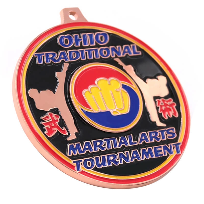 Fabbrica personalizzata di medaglie di competizioni di arti marziali