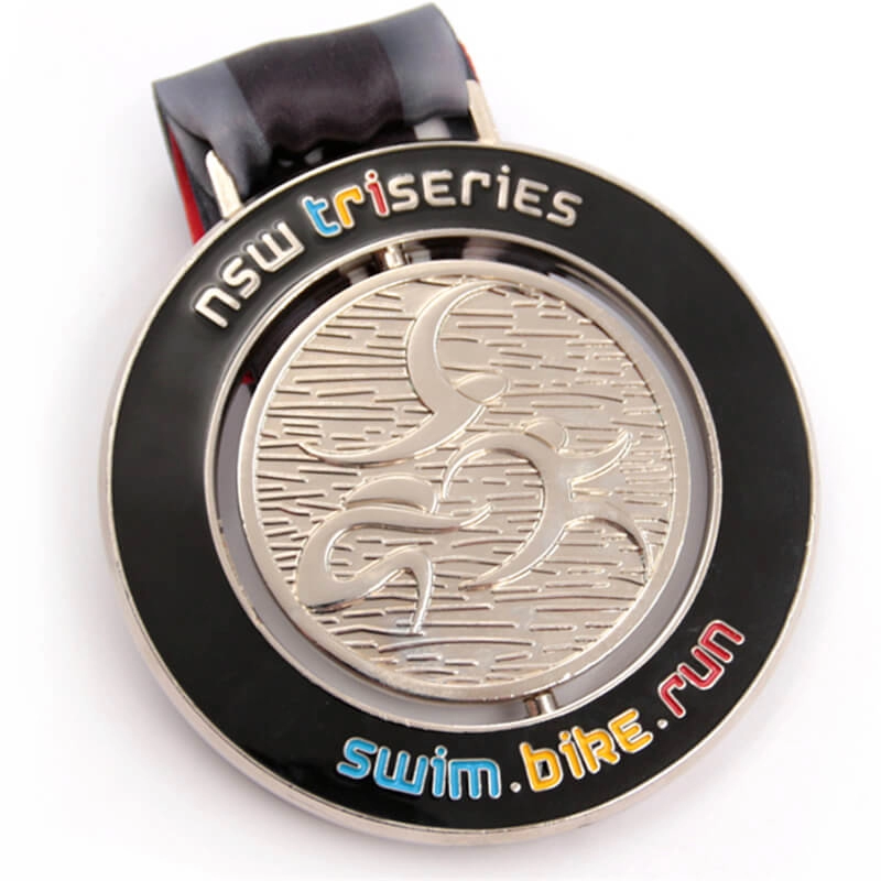 Produttore personalizzato di medaglie di triathlon spinning