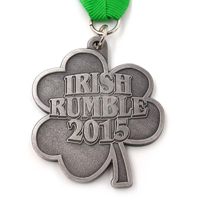 Medaglia d'argento antica irlandese personalizzata dal produttore