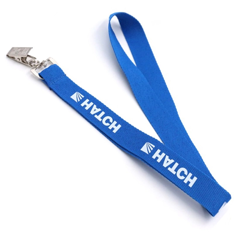 Produttore di cordini in nylon con logo personalizzato blu