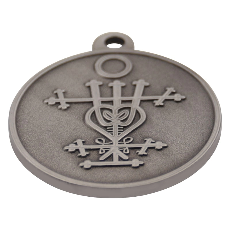 Fornitore di sabbiatura personalizzata di medaglie religiose in argento antico