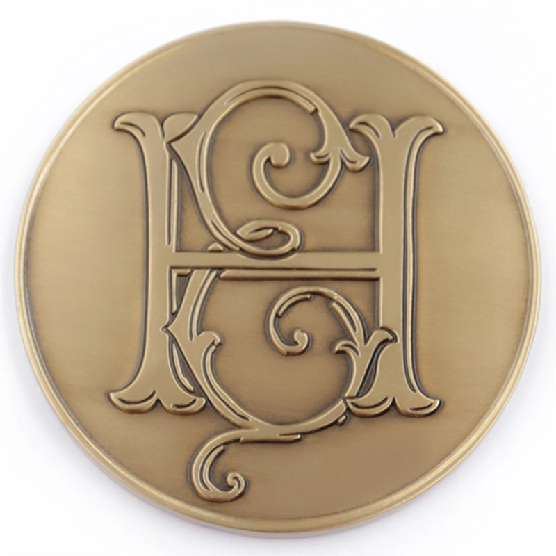 Moneta da sfida in oro antico con placcatura personalizzata del produttore