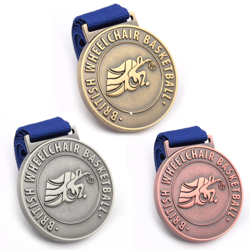 Produttore di medaglie di basket personalizzate in oro argento bronzo
