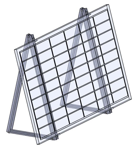 Staffa per balcone solare in alluminio